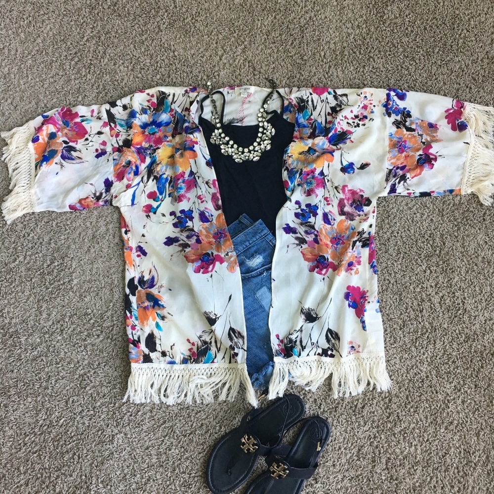 Beautiful flower cover up